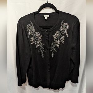 SPENSE Embroided Cardigan L EUC